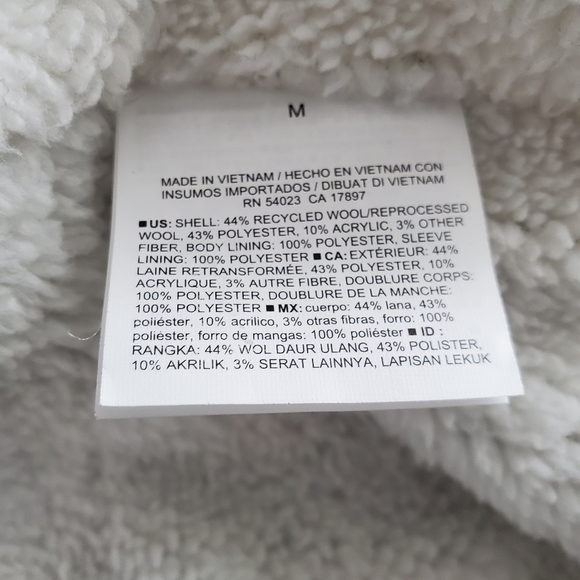 Old Navy Women's Plaid Wool-Blend Sherpa Lined Bomber Jacket, Navy/Red, M - Picture 11 of 12